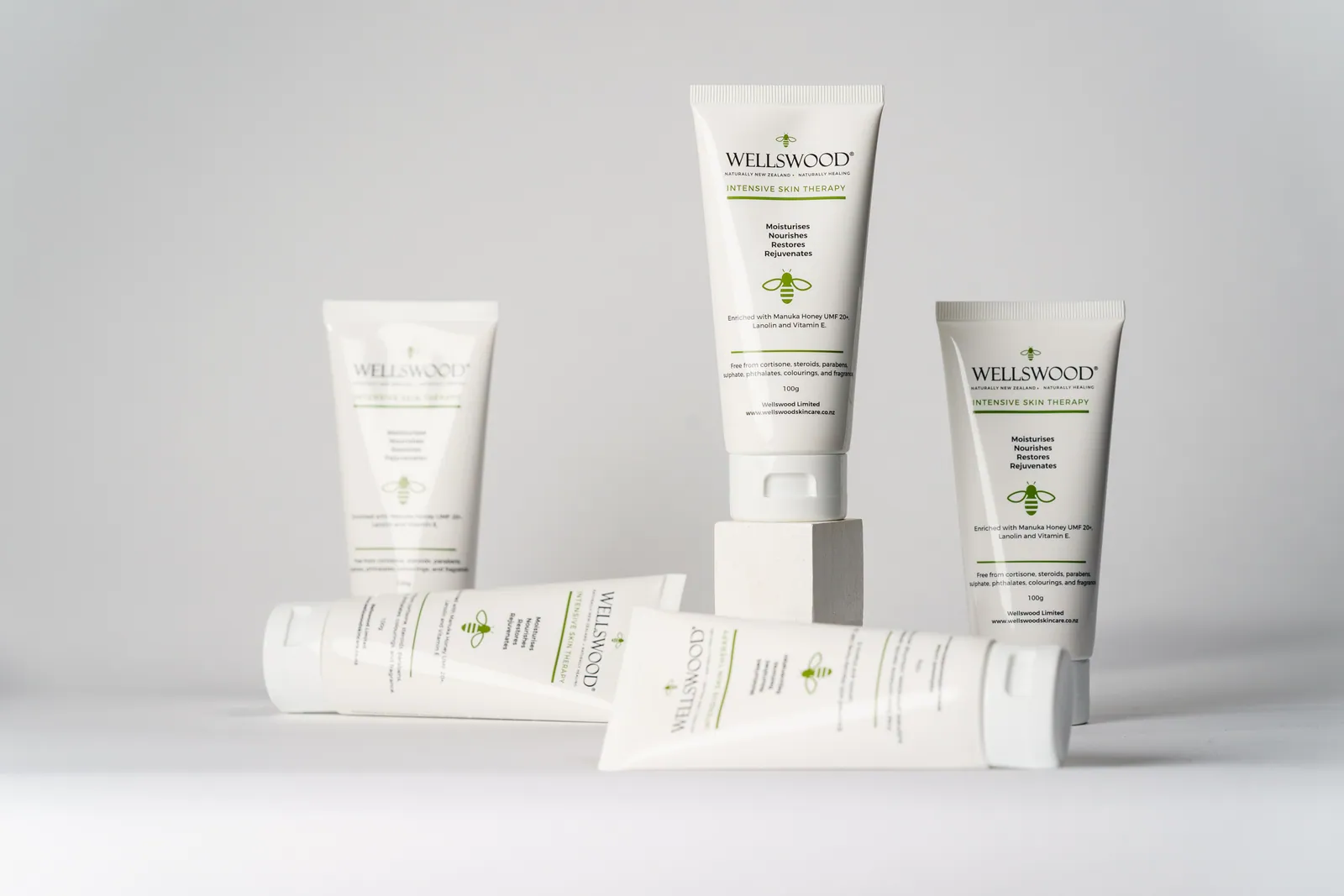 Three tubes of Wellswood Intensive Skin Therapy